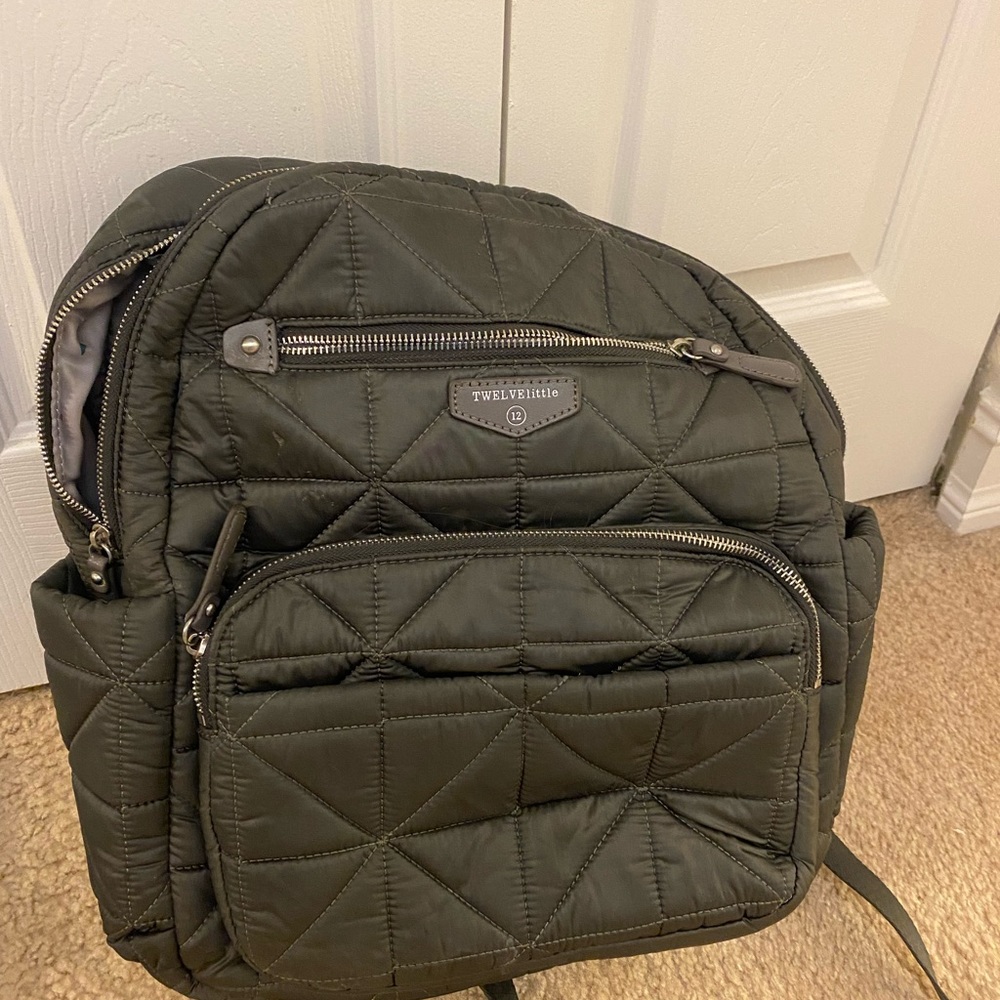 Twelve Little Gray Diaper Bag backpack